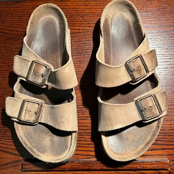 Birkenstock leather mens sandals size 10 Birkenstock Arizona BS Men main image 2